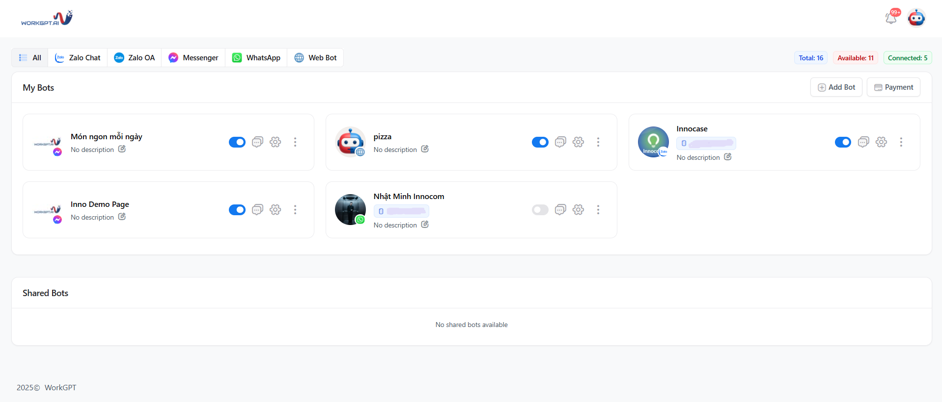 Hướng dẫn tạo và sử dụng WorkGPT Chatbot AI
