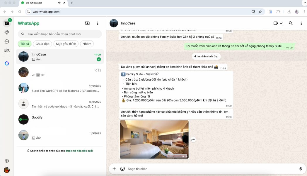 Tính năng WorkGPT Chatbot AI