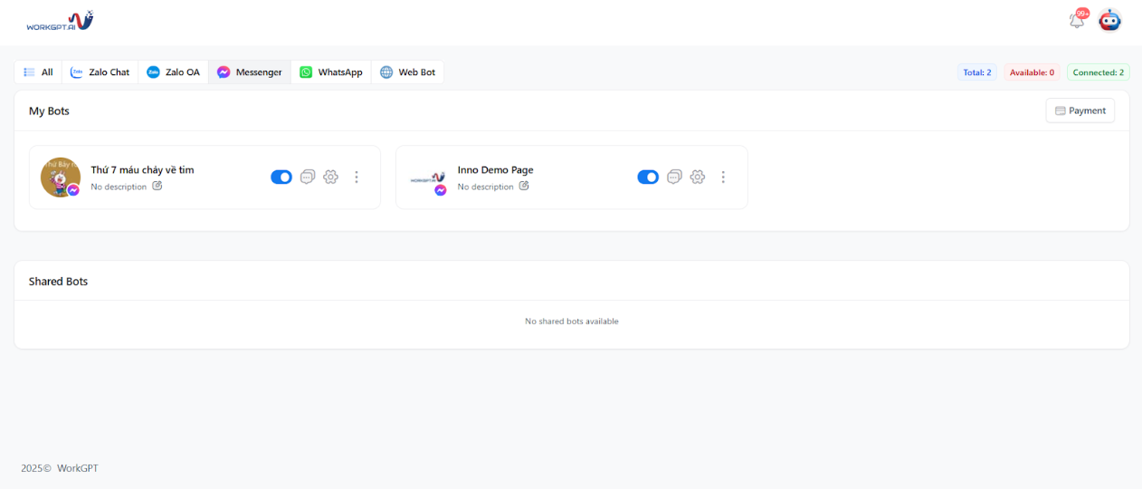 Hướng dẫn tạo và sử dụng WorkGPT Chatbot AI