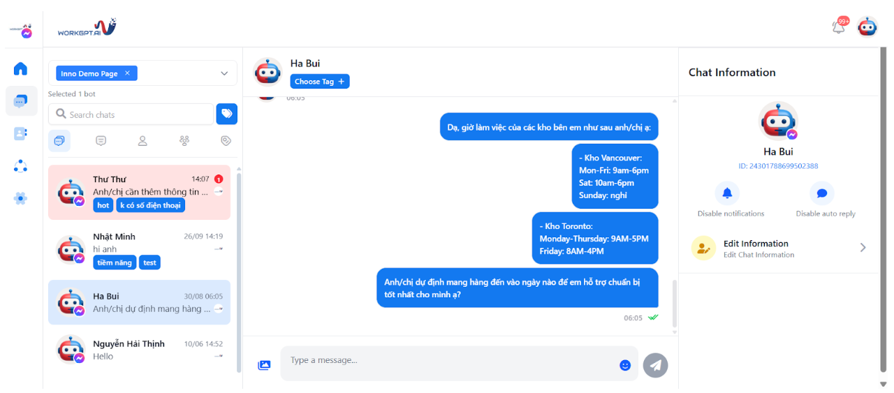Hướng dẫn tạo và sử dụng WorkGPT Chatbot AI
