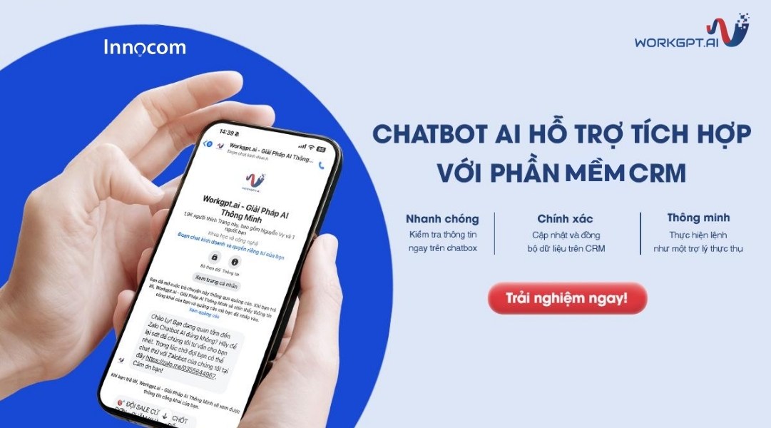 Chatbot AI hỗ trợ tích hợp phần mềm CRM