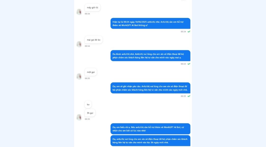 Chatbot AI tự động gửi tin nhắn nhắc hẹn