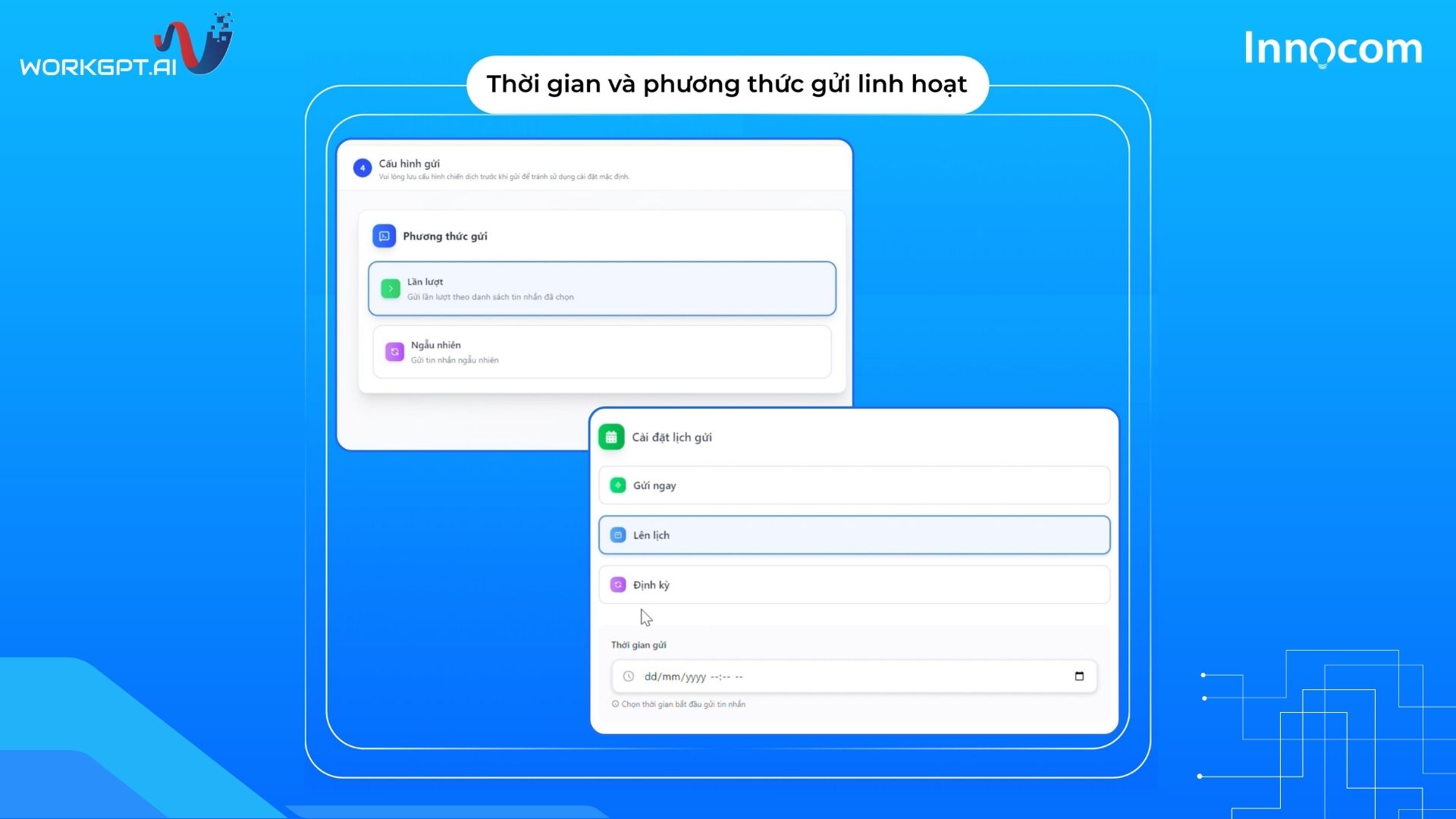 Dịch vụ Chatbot AI giúp linh hoạt thời gian và phương thức gửi tin nhắn hàng loạt