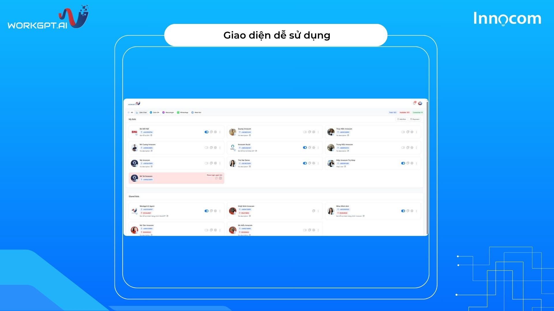 Giao diện kéo thả dễ sử dụng, không cần đội kỹ thuật