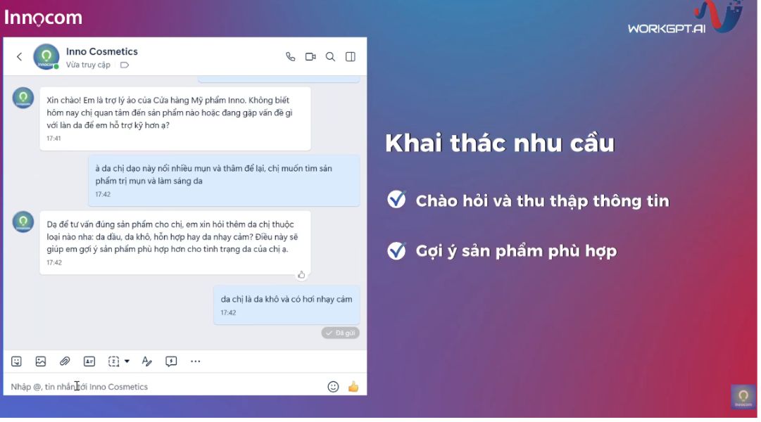 Chatbot AI trả lời tự động để sàng lọc khách hàng