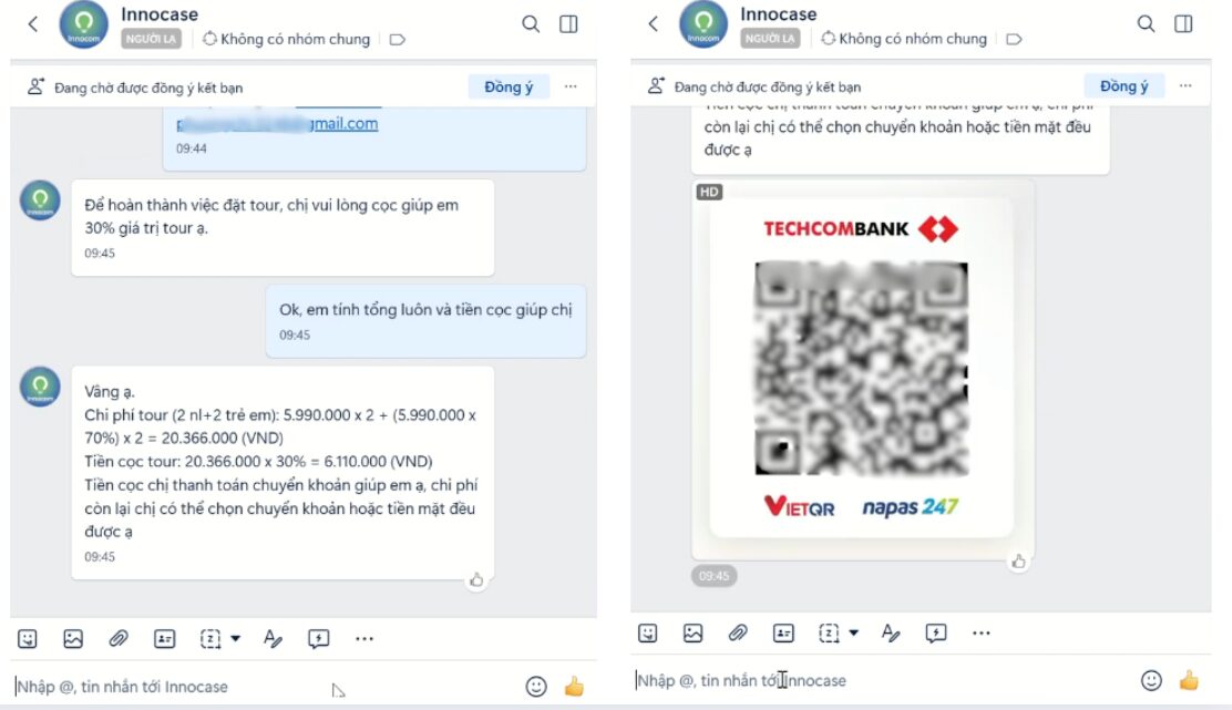 Chốt đơn và gửi mã thanh toán nhanh chóng
