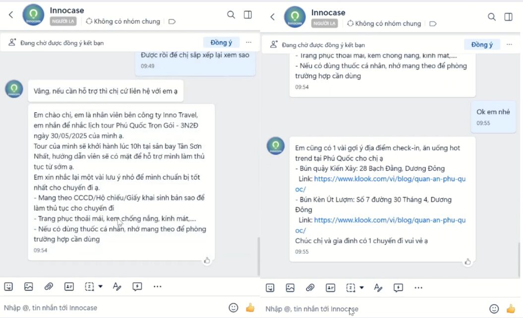 Chủ động nhắc hẹn với khách