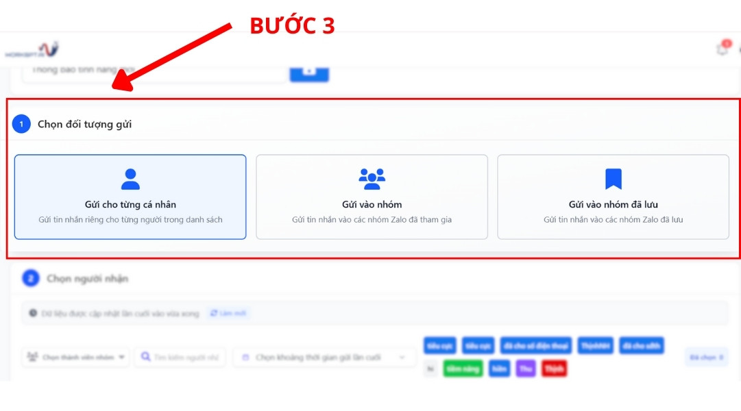 Chọn đối tượng gửi phù hợp