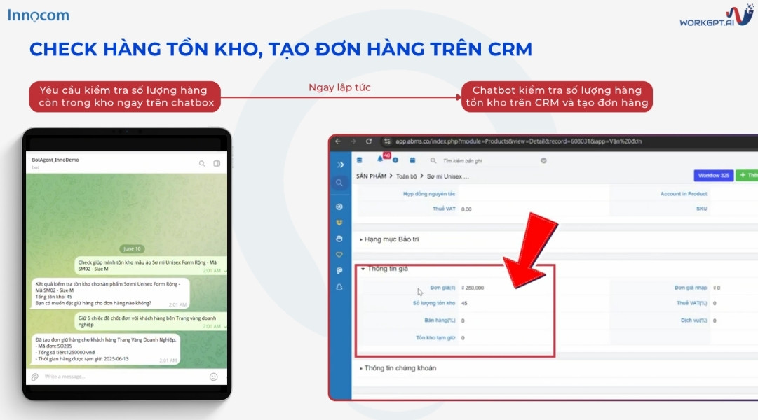 Chatbot AI tạo báo giá