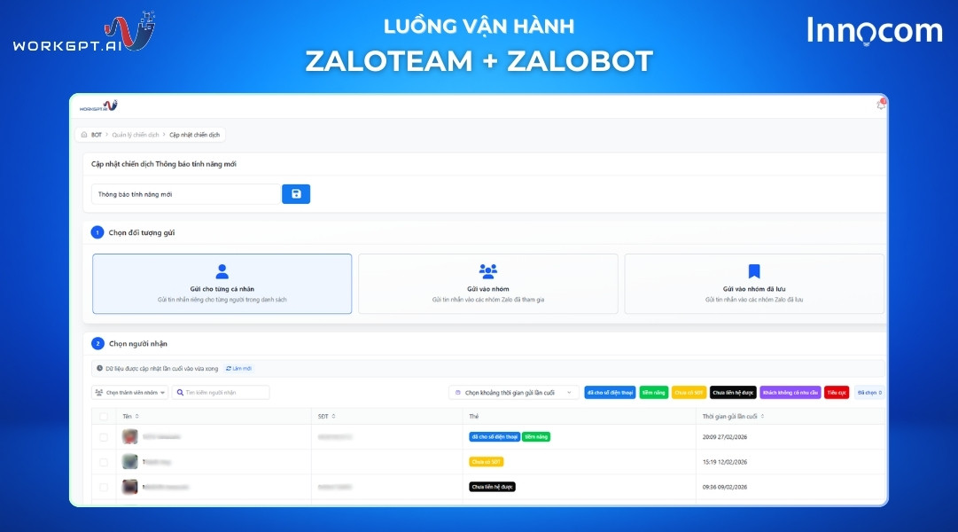 Gửi tin nhắn hàng loạt qua Zalo