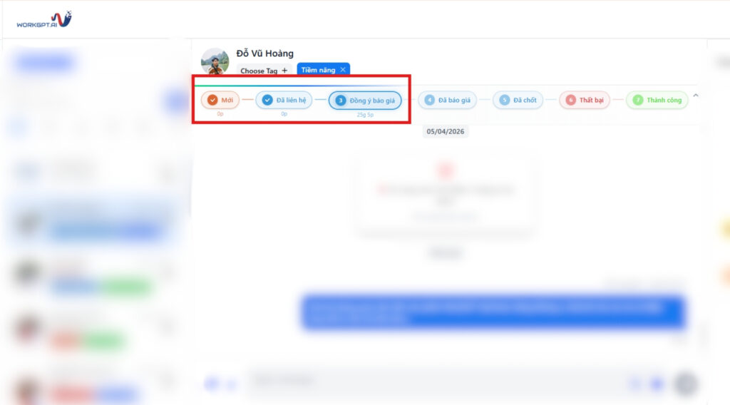 Phân loại giai đoạn chuyển đổi cho khách