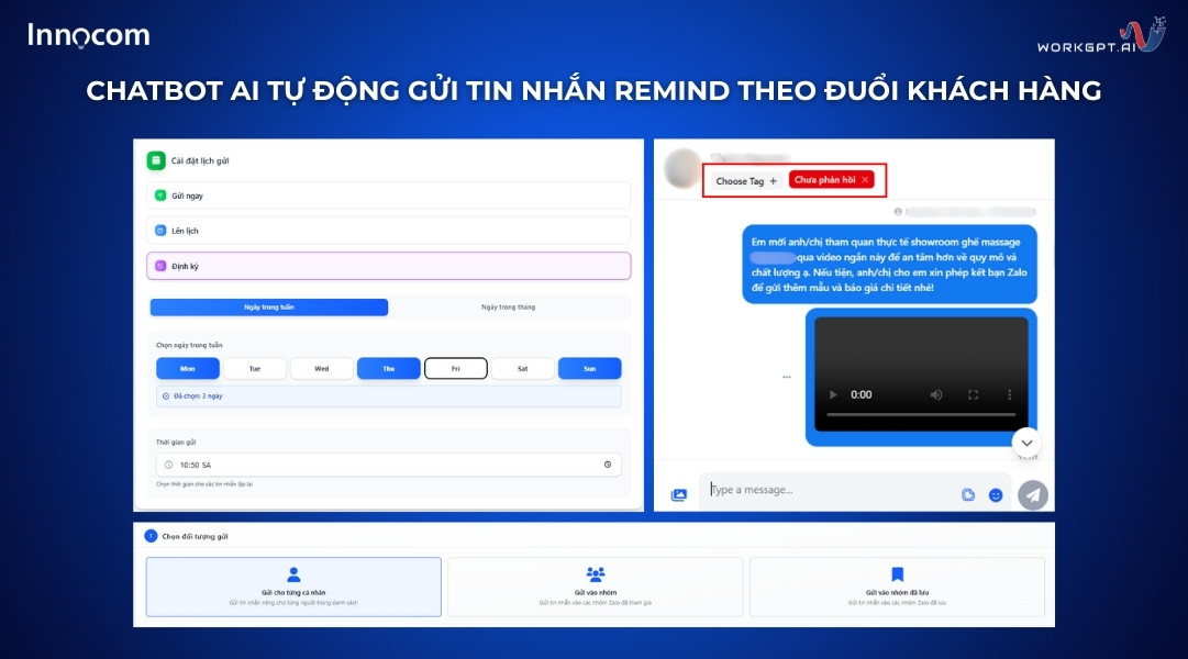 Chatbot AI tự động gửi tin nhắn remind