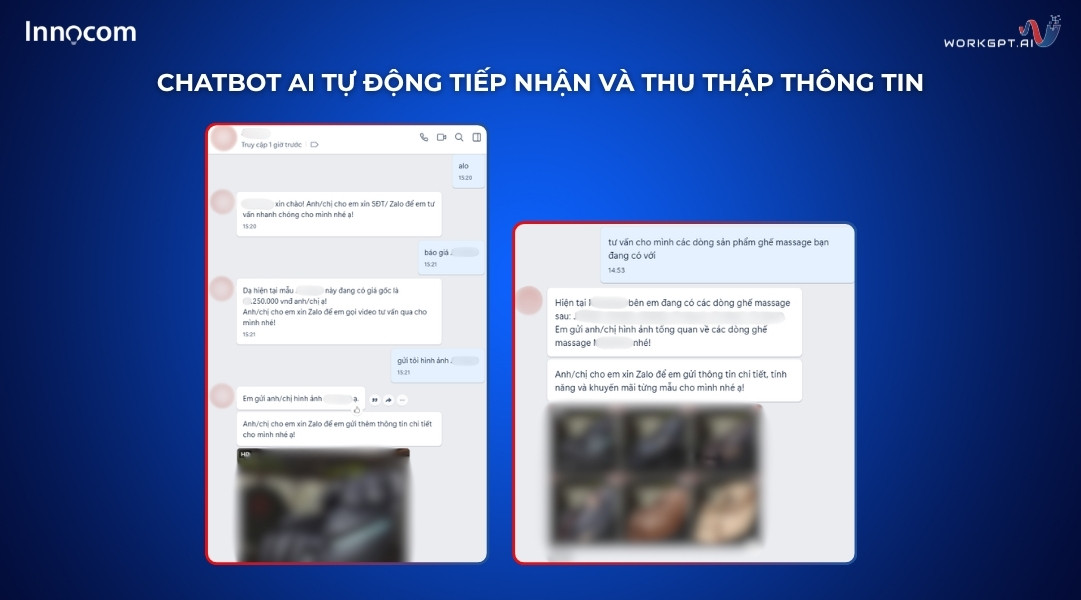 Chatbot AI tự động tiếp nhận và thu thập thông tin