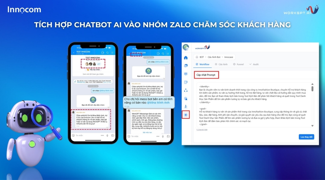 Tích hợp chatbot AI vào nhóm Zalo