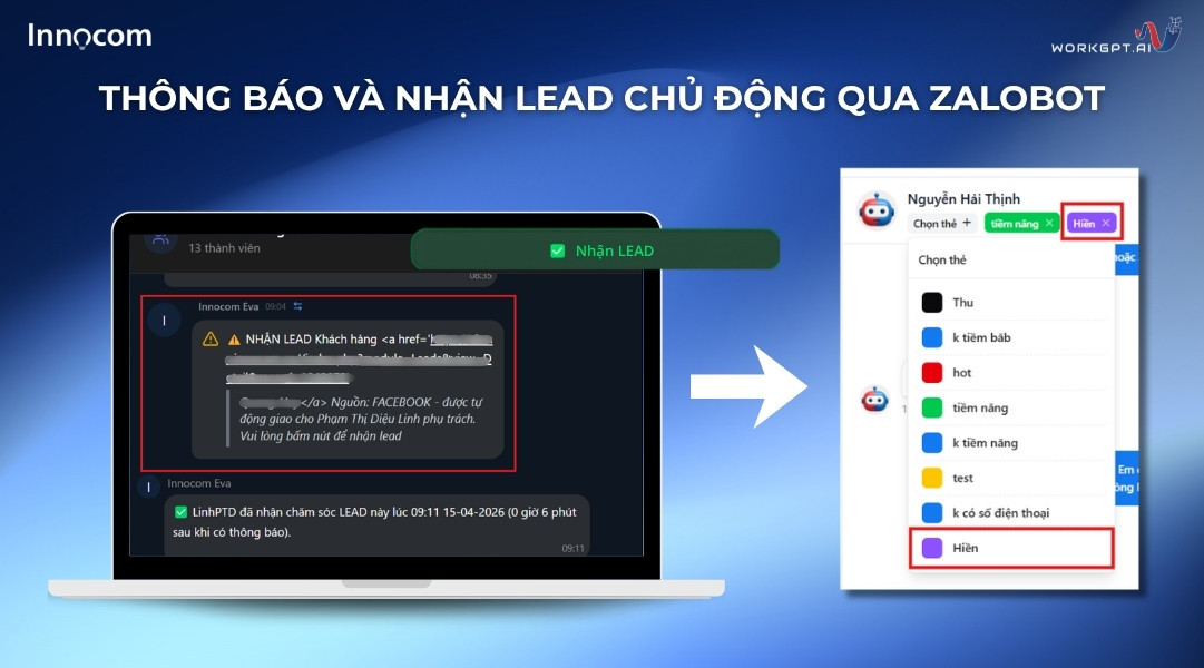 Nhận lead chủ động qua zalobot