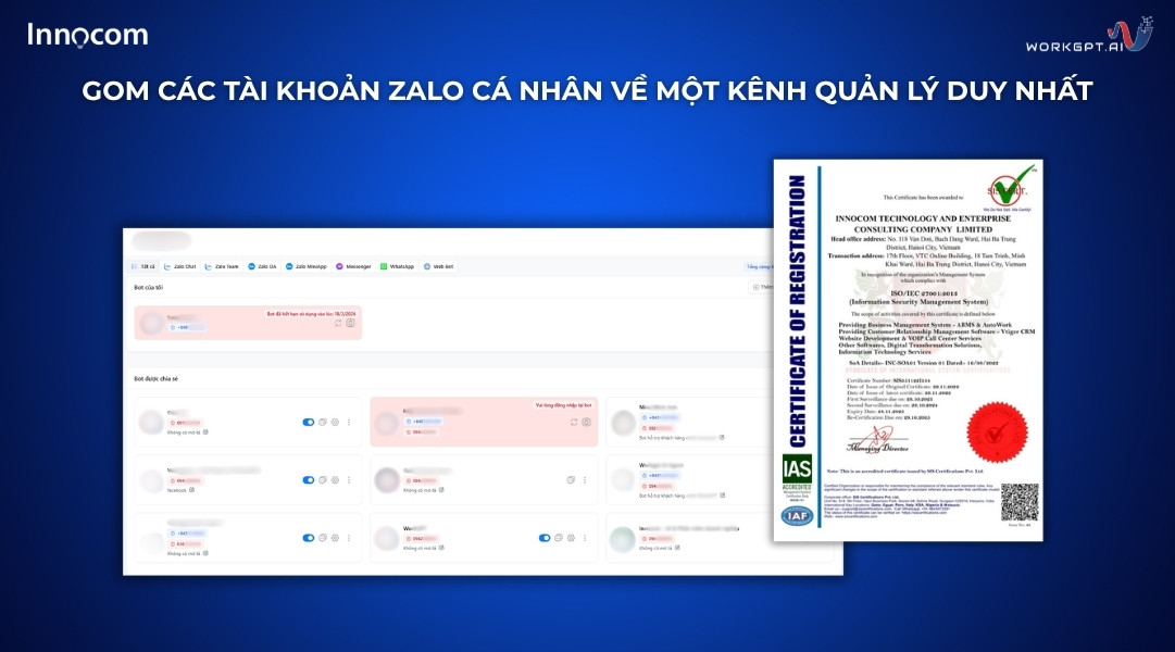 Gom các tài khoản Zalo cá nhân về một kênh quản lý duy nhất