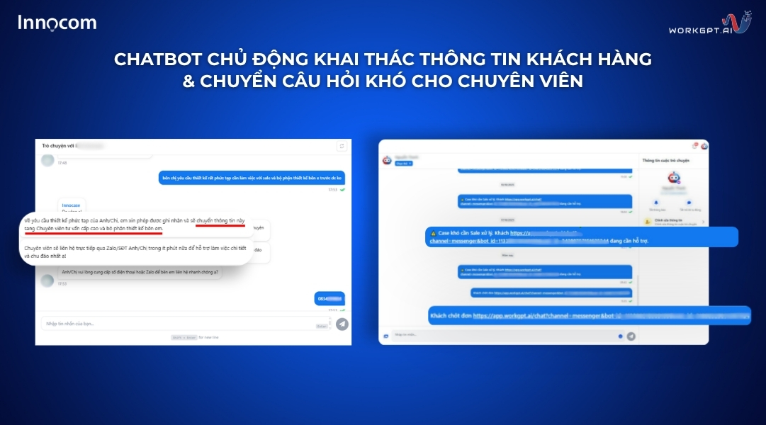 Chatbot chủ động khai thác thông tin khách hàng