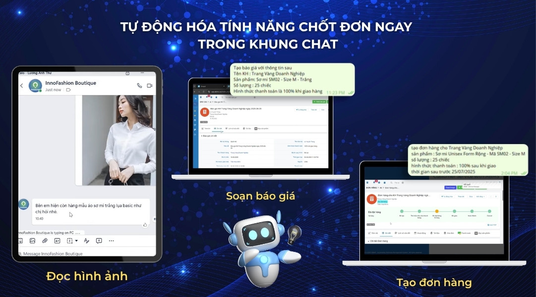 Tự động hóa tính năng chốt đơn