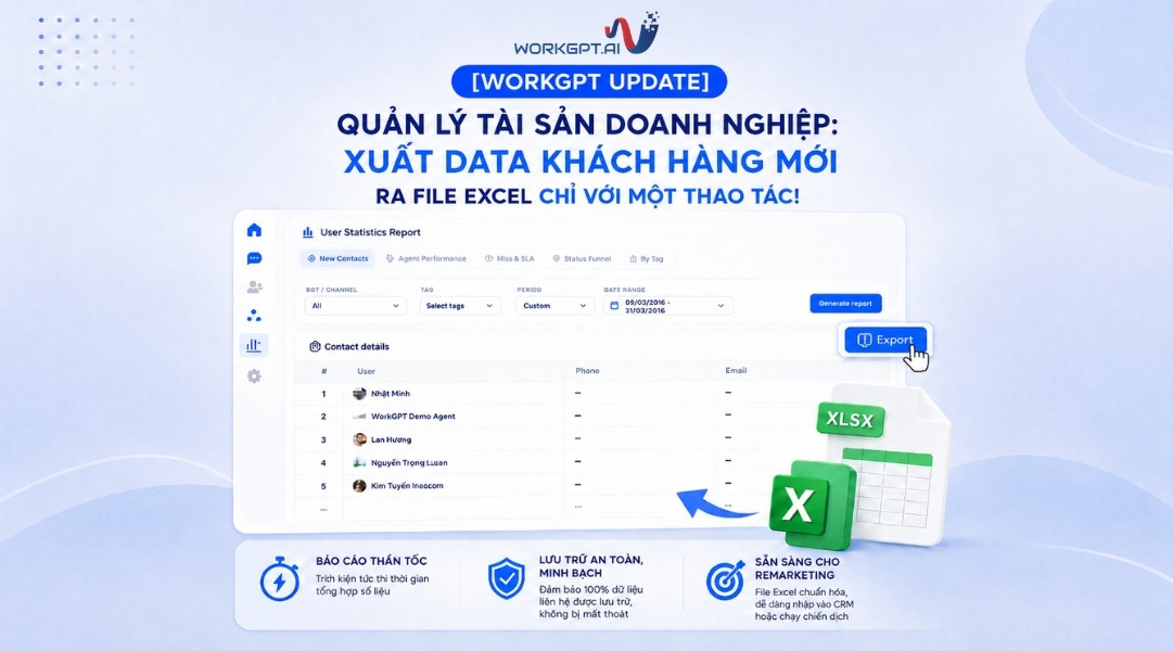Xuất data khách hàng ra file excel