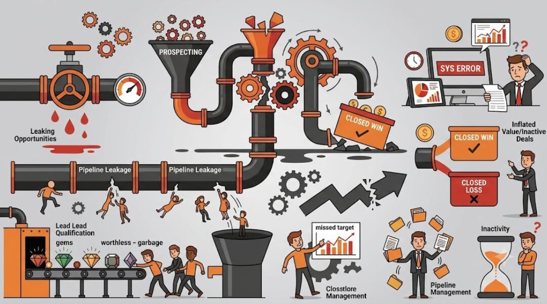 Dấu hiệu cảnh báo pipeline bán hàng đang mất kiểm soát