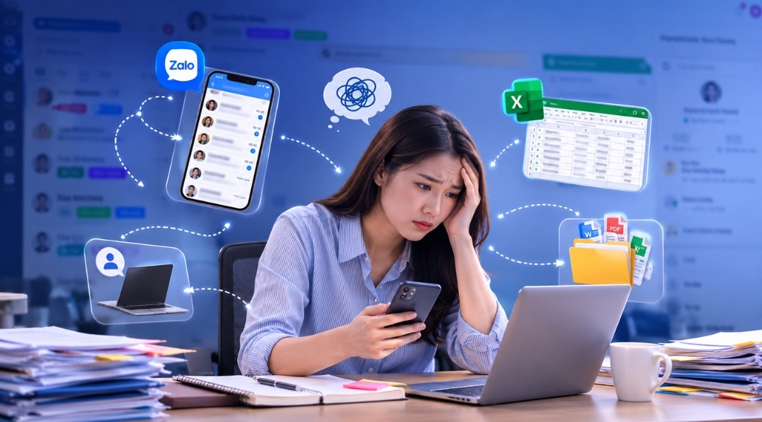 Dữ liệu khách hàng cũ nằm rải rác