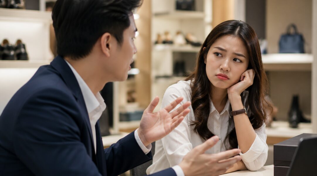 Nhân viên mải tư vấn mà bỏ lỡ tín hiệu mua hàng quan trọng