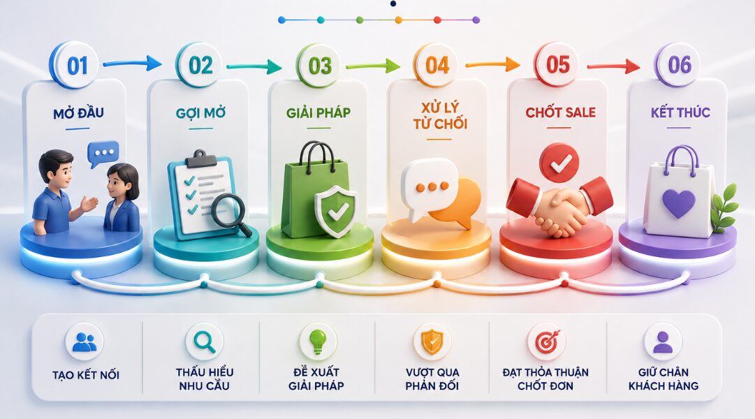 Quy trình 6 bước tối ưu khung kịch bản chuẩn