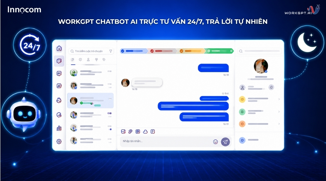 WorkGPT Chatbot AI trực tư vấn 24/7, trả lời tự nhiên
