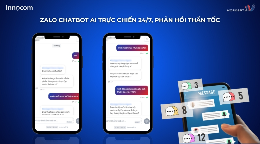 WorkGPT Zalo Chatbot AI trực chiến 24/7