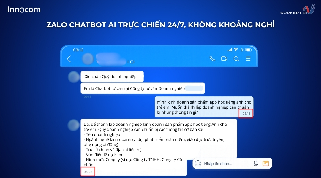 Zalo Chatbot AI trực chiến 24/7, không khoảng nghỉ