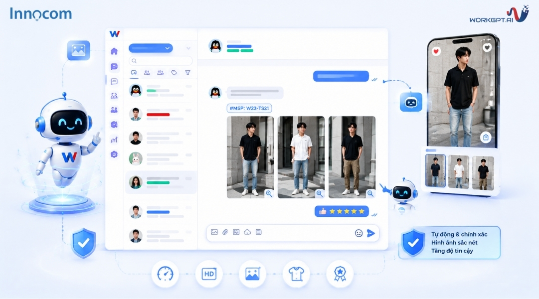 Zalo Chatbot AI tự động gửi hình ảnh