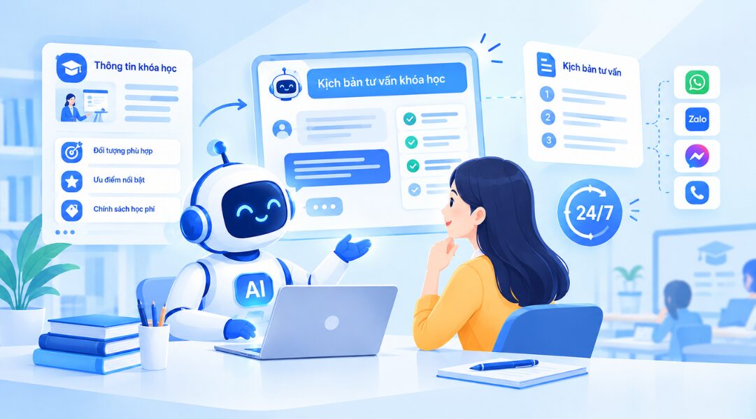 AI hỗ trợ trung tâm trong tư vấn
