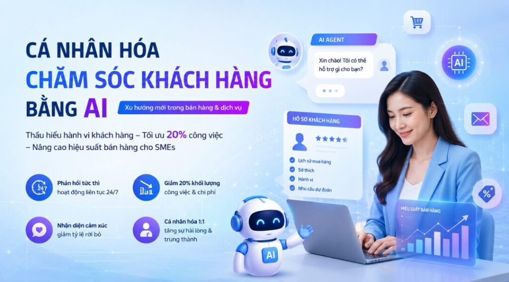 Cá nhân hóa chăm sóc khách hàng bằng AI: Xu hướng mới trong bán hàng và dịch vụ