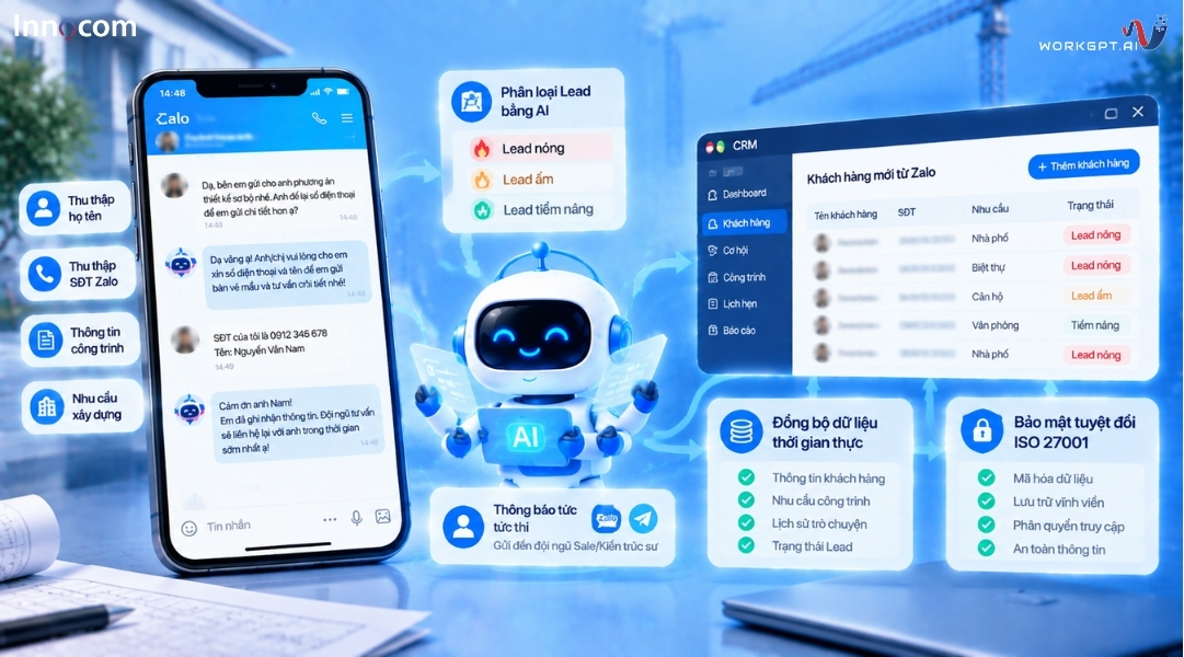Chatbot AI tự động sàng lọc Lead và đồng bộ dữ liệu về CRM
