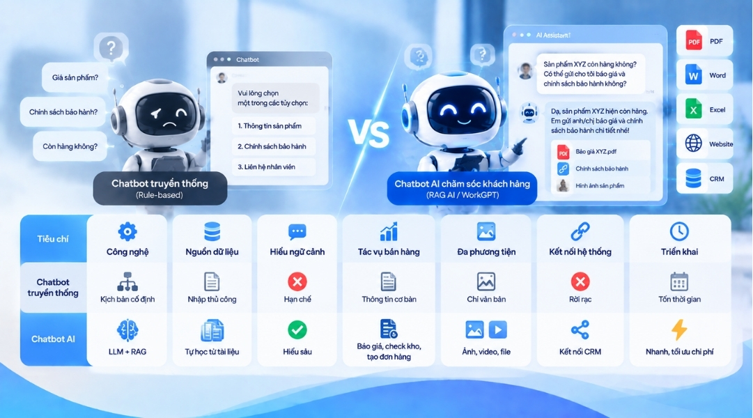 Tiêu chí lựa chọn Chatbot AI