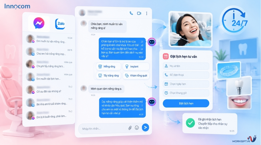 WorkGPT Chatbot AI trực tư vấn 24/7