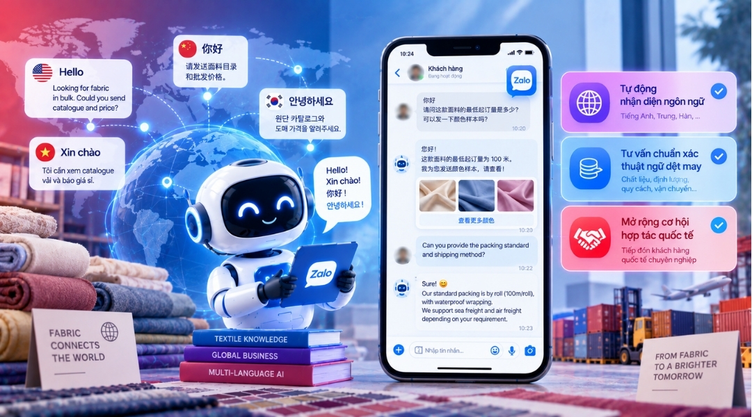 ZaloBot hỗ trợ tư vấn đa ngôn ngữ
