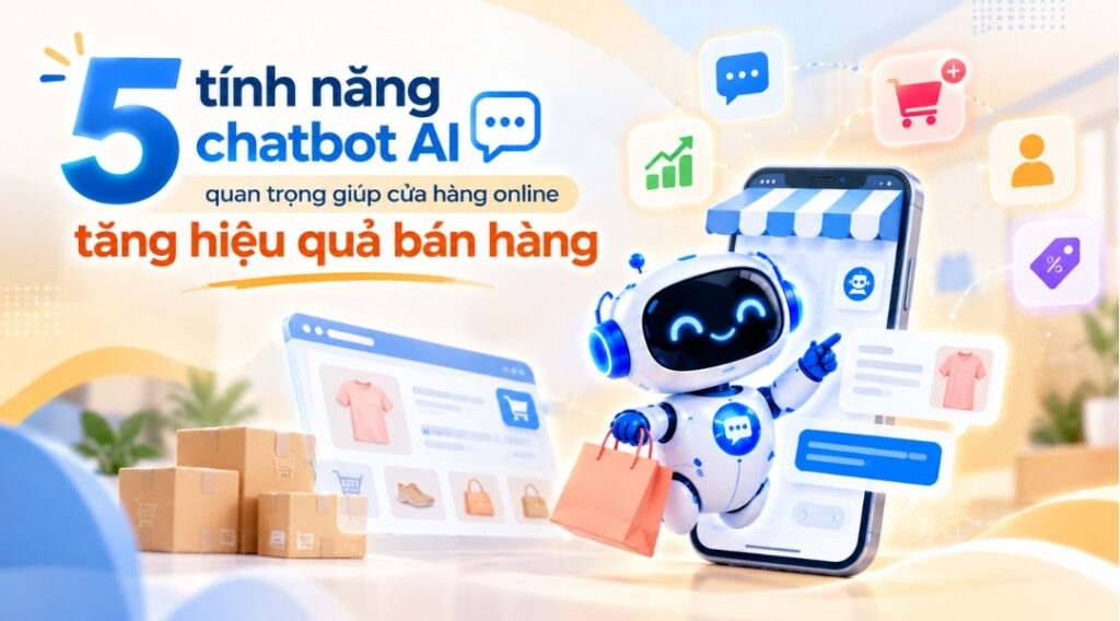 5 tính năng của chatbot AI giúp cửa hàng online tăng hiệu quả bán hàng