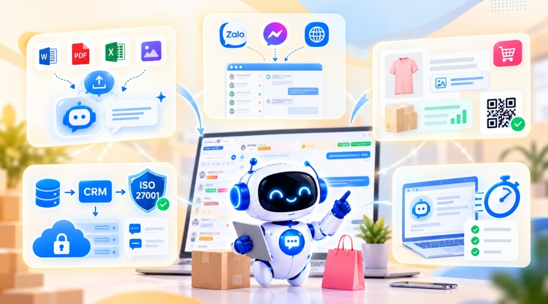 Chatbot AI phù hợp với mô hình cửa hàng online