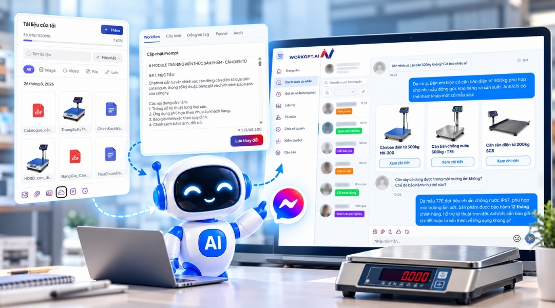 Chatbot AI tự học tài liệu nội bộ