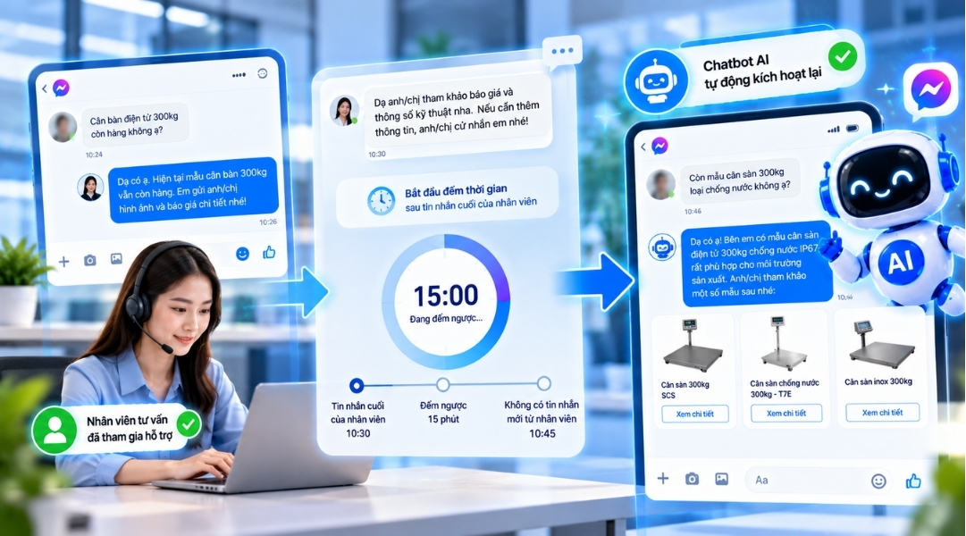 Chatbot tự động kích hoạt lại