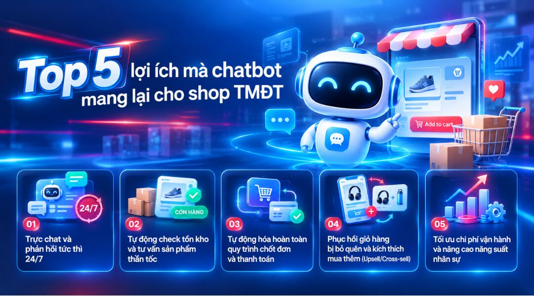 Lợi ích mà chatbot mang lại cho TMĐT