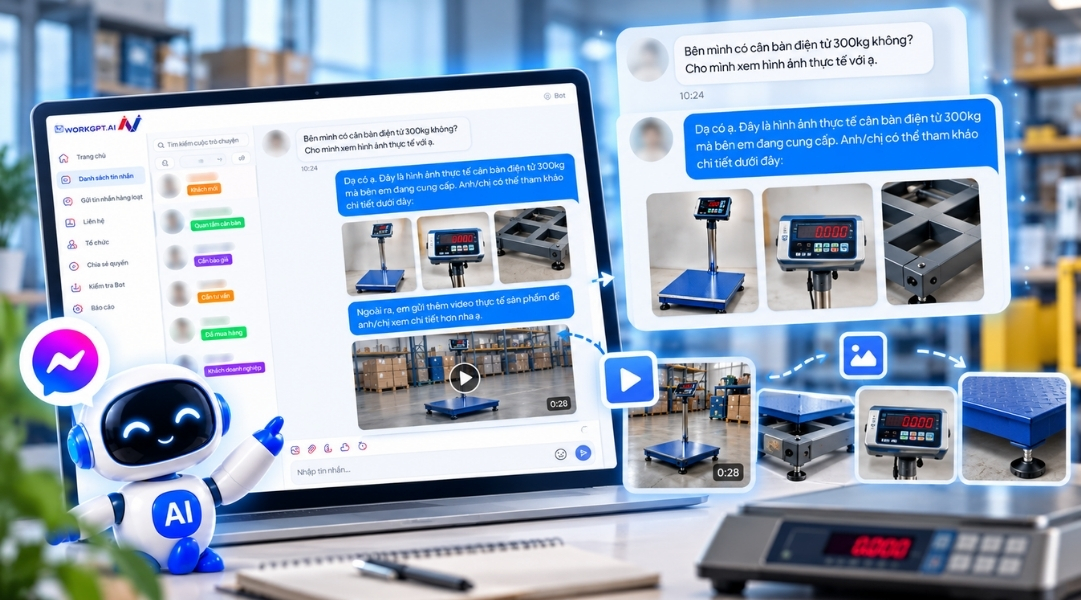 MessBot tự động gửi hình ảnh theo ngữ cảnh