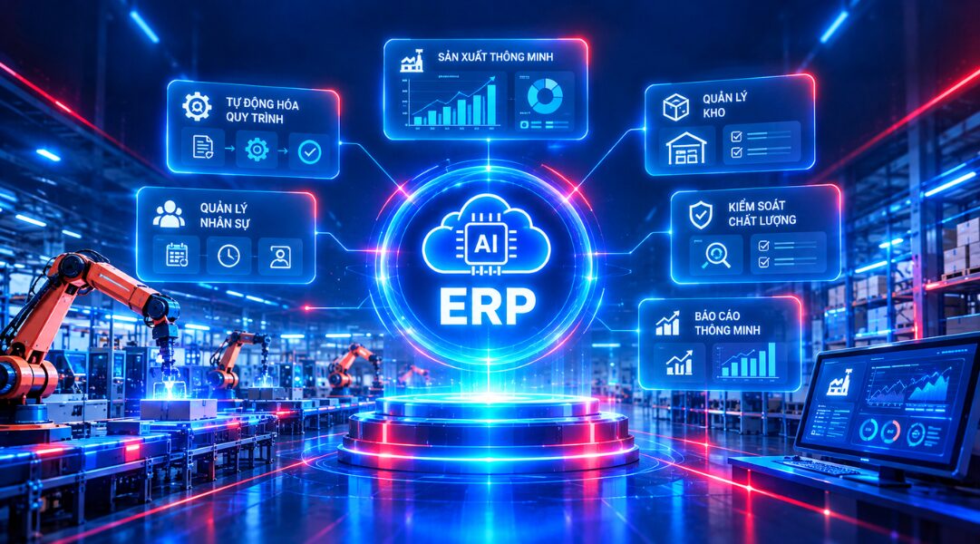 Mô hình Smart Factory AI ERP