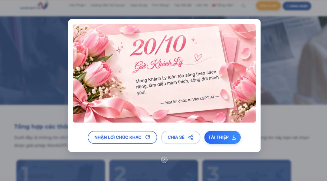 Nhận và chia sẻ lời chúc