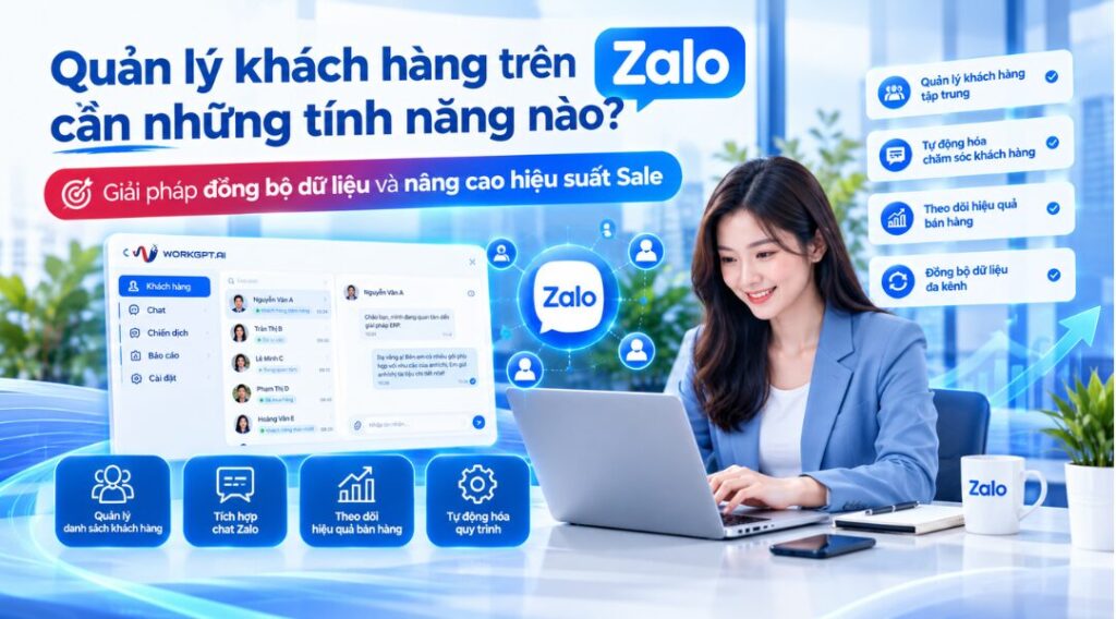 Quản lý khách hàng trên Zalo cần những tính năng nào? Giải pháp đồng bộ dữ liệu và nâng cao hiệu suất Sale