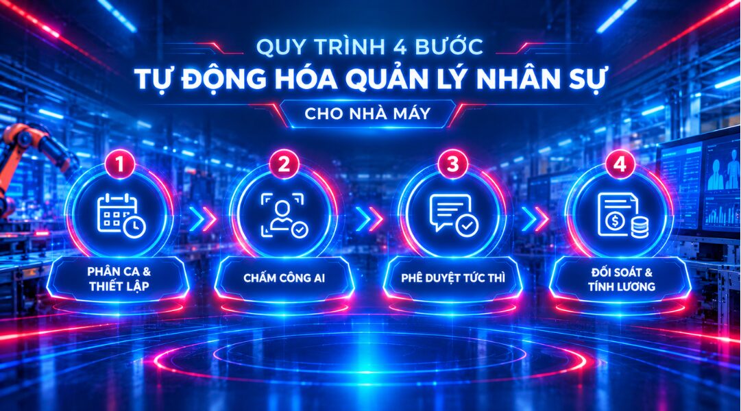 Quy trình 4 bước tự động hóa quản lý nhân sự cho nhà máy