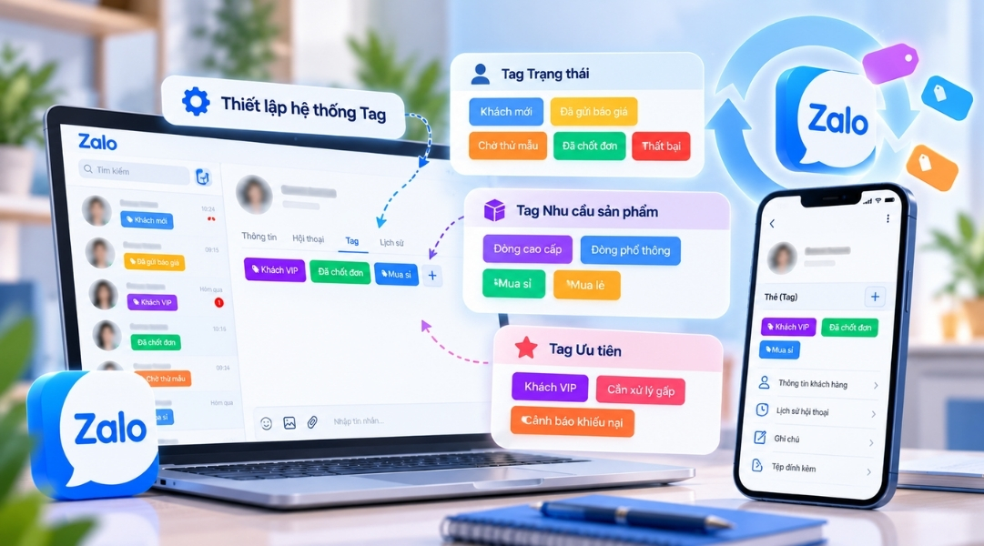Thiết lập hệ thống thẻ Tag