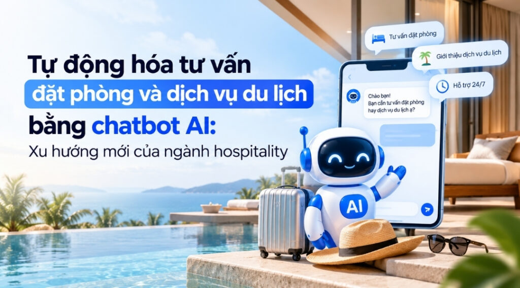 Tự động hóa tư vấn đặt phòng và dịch vụ du lịch bằng chatbot AI: Xu hướng mới của ngành hospitality