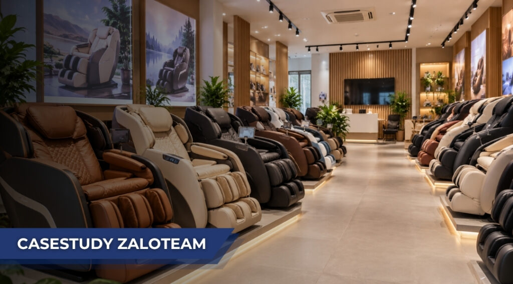 Case study – Giải pháp WorkGPT ZaloTeam cho doanh nghiệp ghế Massage